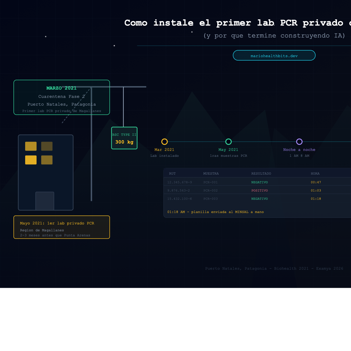 How I Built Patagonia's First Private COVID PCR Lab (And Why I Ended Up Building AI)